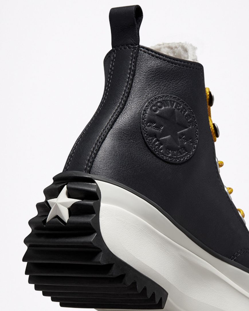 Topanky Na Platforme Converse Run Star Hike Sherpa Vysoke Damske Čierne | SK PMG5B0